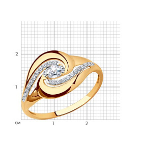 Кольцо SOKOLOV - Серебро 925, Фианит (арт. 93010503)