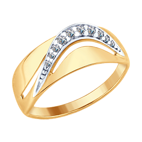 Кольцо SOKOLOV - Серебро 925, Фианит (арт. 93010704)