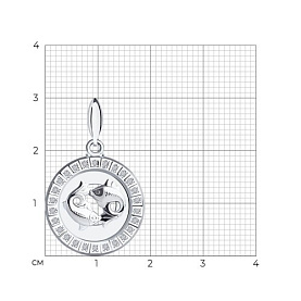 Подвеска SOKOLOV - Серебро 925, Фианит (арт. 94031394)