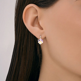 Серьги Diamant - Серебро 925, Swarovski (арт. 94-120-02383-4)