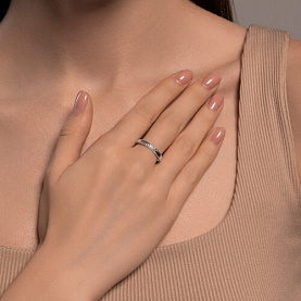 Кольцо SOKOLOV - Серебро 925, Фианит (арт. 94014167)