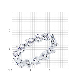 Кольцо SOKOLOV - Серебро 925, Фианит (арт. 94014058)