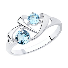 Кольцо SOKOLOV - Серебро 925, Топаз (арт. 92011765)