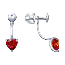 Серьги SOKOLOV - Серебро 925, Swarovski (арт. 89020107)