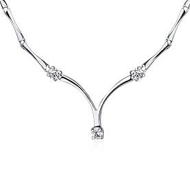 Колье Platinum Lab. - Платина 950, Бриллиант (арт. ПХ-005-40)