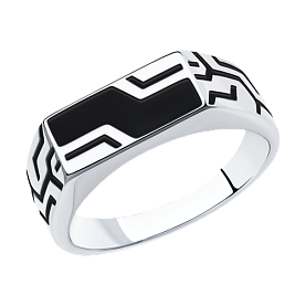 Кольцо Diamant - Серебро 925, Эмаль (арт. 94-112-00721-1)