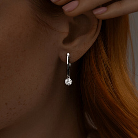 Серьги SOKOLOV - Серебро 925, Фианит (арт. 94022297)