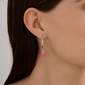 Серьги Diamant - Серебро 925, Эмаль (арт. 94-124-02201-1)