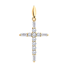 Подвеска SOKOLOV - Серебро 925, Фианит (арт. 93030282)