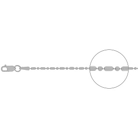 Цепочка Красцветмет - Серебро 925 (арт. НЦ22-089-3#1.50)