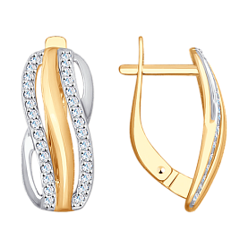 Серьги SOKOLOV - Золото 375, Фианит (арт. 028058-4)