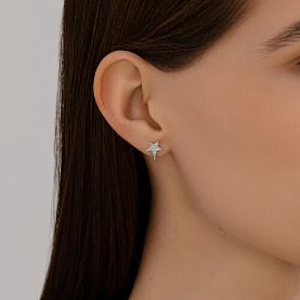 Серьги SOKOLOV - Серебро 925, Фианит (арт. 94026996)
