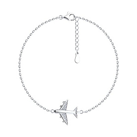 Браслет SOKOLOV - Серебро 925, Фианит (арт. 94051076-91)