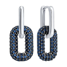 Серьги SOKOLOV - Серебро 925, Фианит (арт. 94027526)