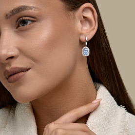 Серьги SOKOLOV - Серебро 925, Фианит (арт. 94027592)