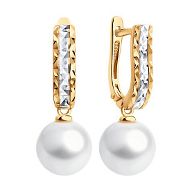 Серьги SOKOLOV - Золото 585, Жемчуг культивированный (арт. 792474)