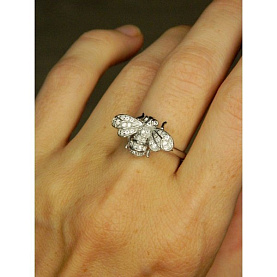 Кольцо Галатея - Серебро 925, Фианит (арт. 2940.1)