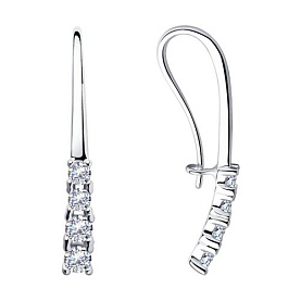 Серьги Diamant - Серебро 925, Фианит (арт. 94-120-00866-1)