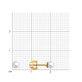 Серьги SOKOLOV - Серебро 925, Жемчуг имитация (арт. 93021187)