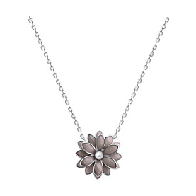 Колье SOKOLOV - Серебро 925, Жемчуг синтетический, Эмаль (арт. 94071300)