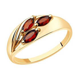 Кольцо SOKOLOV - Золото 375, Гранат (арт. 37716211)