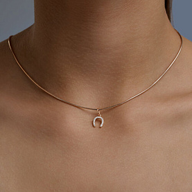 Подвеска SOKOLOV - Золото 585, Фианит (арт. 036858)