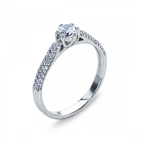 Кольцо Platinum Lab. - Платина 950, Бриллиант (арт. ПК-030-01)