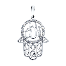 Подвеска SOKOLOV - Серебро 925, Фианит (арт. 94033021)