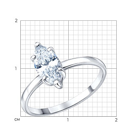 Кольцо SOKOLOV - Серебро 925, Фианит (арт. 94015023)