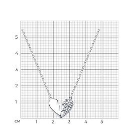 Колье SOKOLOV - Серебро 925, Фианит (арт. 94070824)