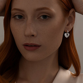 Серьги SOKOLOV - Серебро 925, Фианит (арт. 94025878)