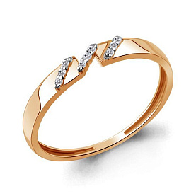 Кольцо Аквамарин - Золото 375, Фианит (арт. 600674А.8)