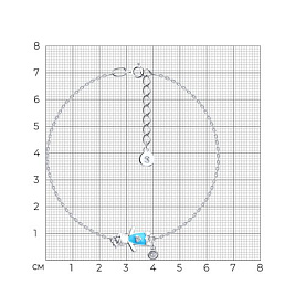 Браслет SOKOLOV - Серебро 925, Фианит, Эмаль (арт. 94050377)