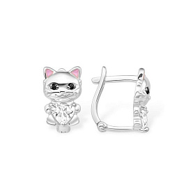 Серьги EFREMOV - Серебро 925, Фианит, Эмаль (арт. 12104113191-505)