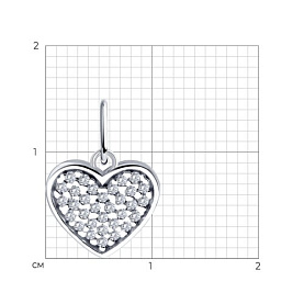 Подвеска Diamant - Серебро 925, Фианит (арт. 94-130-00268-1)