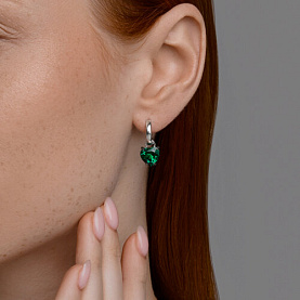 Серьги SOKOLOV - Серебро 925, Фианит (арт. 94026824)