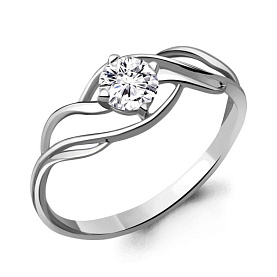 Кольцо Аквамарин - Золото 585, Фианит (арт. 662801.2)