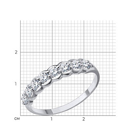 Кольцо Diamant - Золото 585, Фианит (арт. 52-110-01833-1)