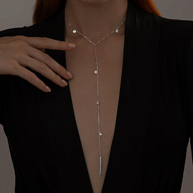 Колье SOKOLOV - Серебро 925, Фианит (арт. 94070594)