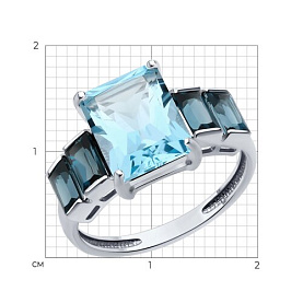 Кольцо Diamant - Золото 585, Топаз (арт. 52-310-02457-1)