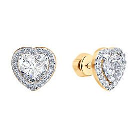 Серьги SOKOLOV - Серебро 925, Фианит (арт. 93022479)