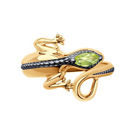 Кольцо SOKOLOV - Серебро 925, Хризолит (арт. 92012137)