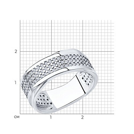 Кольцо SOKOLOV - Серебро 925, Фианит (арт. 94013590)