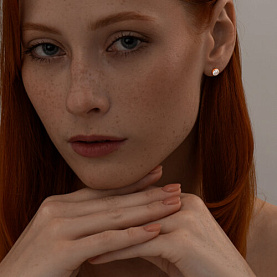 Серьги SOKOLOV - Серебро 925, Фианит (арт. 93020615)