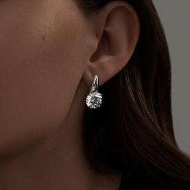 Серьги SOKOLOV - Серебро 925, Фианит (арт. 94022274)