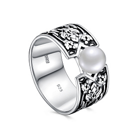 Кольцо Кабаровских - Серебро 925, Жемчуг культивированный (арт. 11-819-1583)