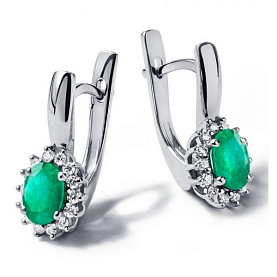 Серьги Platinum Lab. - Платина 950 (арт. ПС-038И-01)