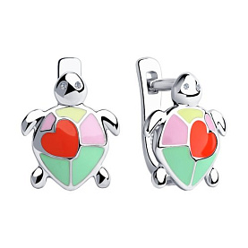 Серьги SOKOLOV - Серебро 925, Эмаль (арт. 94023539)