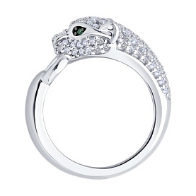 Кольцо SOKOLOV - Серебро 925, Фианит, Эмаль (арт. 94014459)