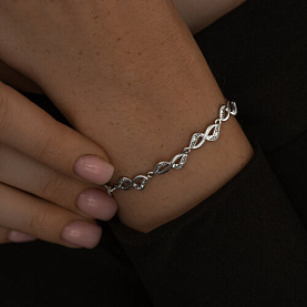 Браслет SOKOLOV - Серебро 925, Фианит (арт. 94050988)